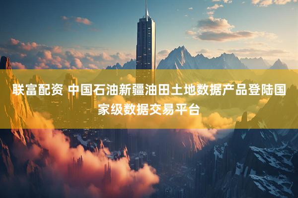 联富配资 中国石油新疆油田土地数据产品登陆国家级数据交易平台